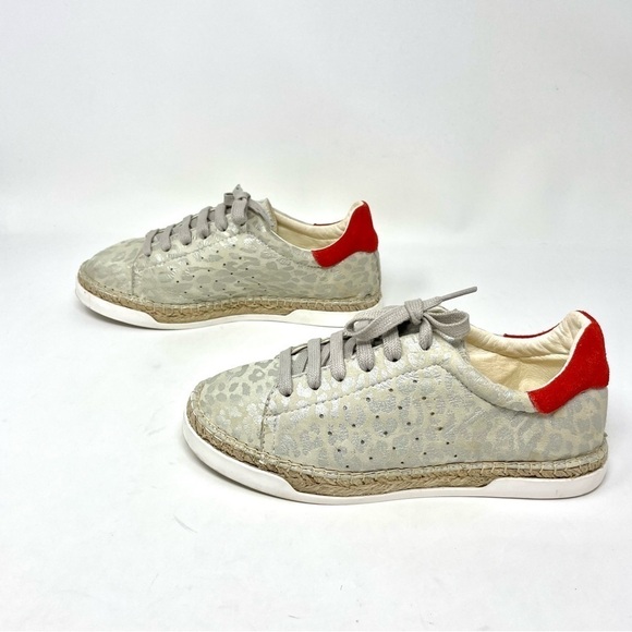 CANAL Saint Martin Lancry Leopard Espadrille Sneaker Size 38 - Picture 7 of 15